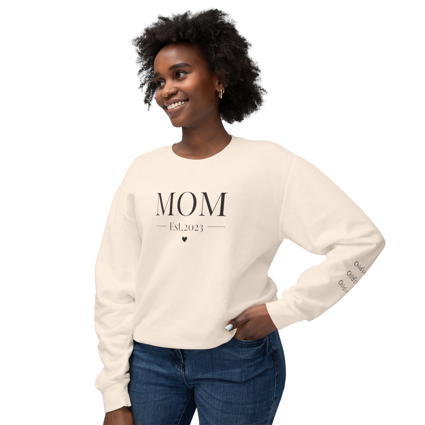 Mom Established Custom Crewneck Sweatshirt