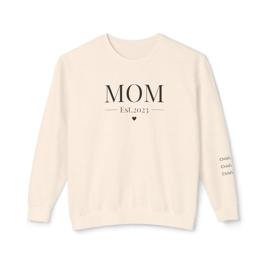Mom Established Custom Crewneck Sweatshirt